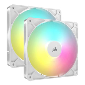 Corsair RS140 ARGB 140mm PWM 1700 RPM Case Fan - Dual-pack White CO-9050187-WW
