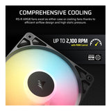 Corsair RS120-R ARGB 120mm PWM Reverse Fans Black - 3-pack CO-9050196-WW