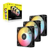 Corsair RS120-R ARGB 120mm PWM Reverse Fans Black - 3-pack CO-9050196-WW