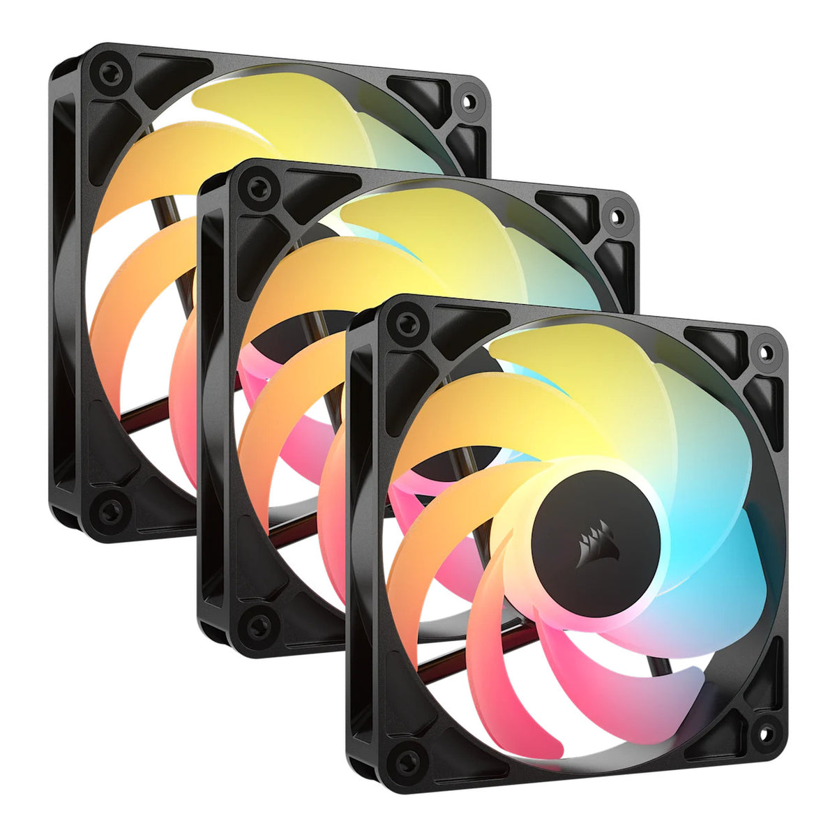 Corsair RS120-R ARGB 120mm PWM Reverse Fans Black - 3-pack CO-9050196-WW