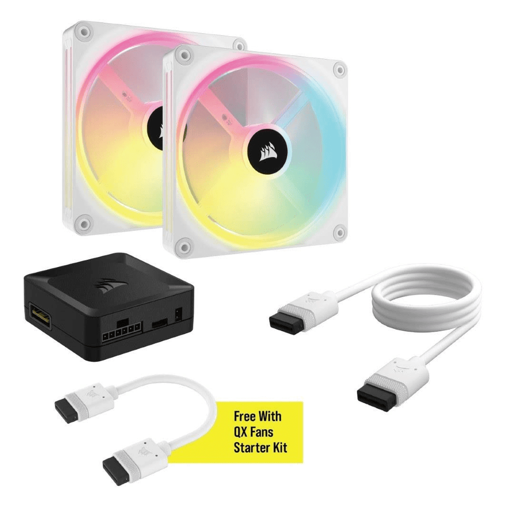 Corsair iCUE Link QX140 RGB 140mm PC Case Fan Starter Kit CO-9051008-W