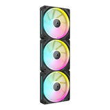 Corsair LX120 RGB iCUE Link 120mm PWM Black Case Fan - Triple Pack CO-9051026-WW