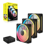 Corsair iCUE LINK LX120-R RGB 120mm PWM Reverse Fans Starter Kit 3-pack CO-9051050-WW