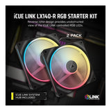 Corsair iCUE LINK LX140-R RGB 140mm PWM Reverse Fans Starter Kit 2-pack CO-9051052-WW