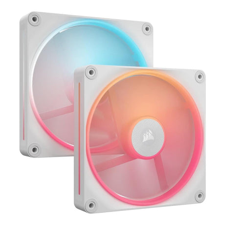 Corsair iCUE LINK LX140-R RGB 140mm PWM Reverse Fans Starter Kit - White 2-pack CO-9051056-WW