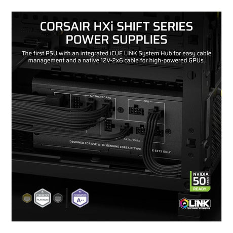 Corsair HX1200i SHIFT 1200W Cybenetics Platinum Fully Modular ATX Power Supply CP-9020267-WW