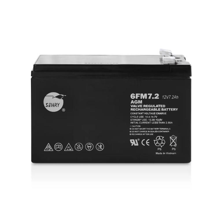 RCT Senry 6FM7.2 12V 7Ah Rechargeable Sealed AGM Battery CP1270M