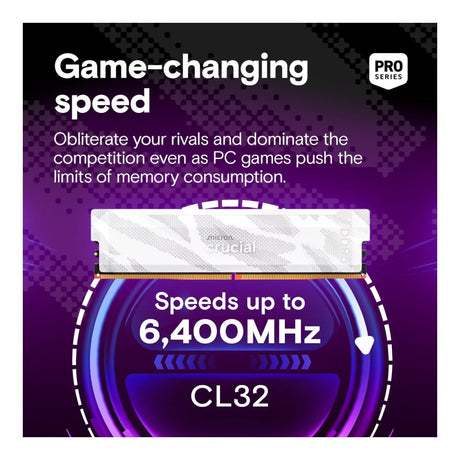 Crucial Pro CP2K16G64C32U5W Memory Module 32GB DDR5 6400MHz