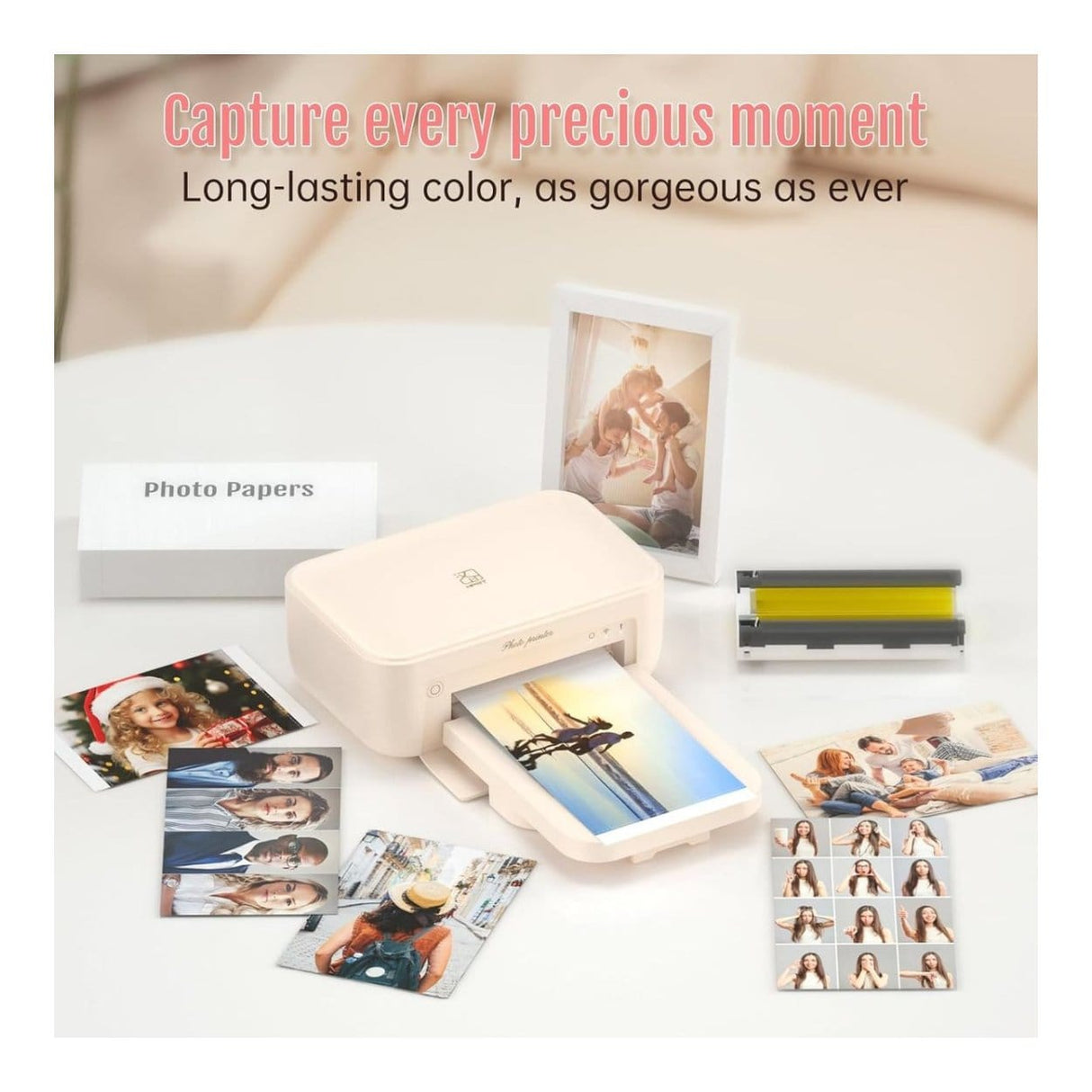 HPRT Ribbon with Photo Paper Bundle CP4X54 CONS