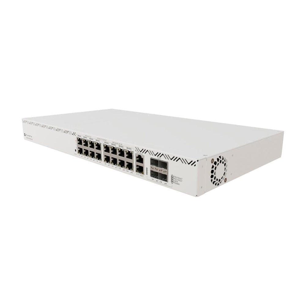 MikroTik CRS320 16-port GbE PoE++ Cloud Router Switch with 4x SFP+ Por ...