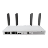 MikroTik Cloud Router 16-port with 8 PoE 150W 2SFP+ Wi-Fi 6 Switch CRS418-8P-8G-2S+5axQ2axQ-RM