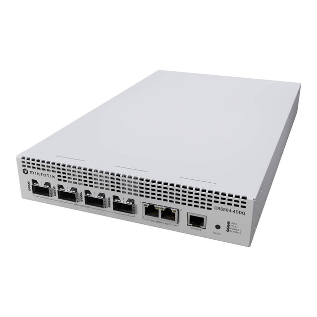 MikroTik CRS804 DDQ 4-Port QSFP56-DD 400G Managed Switch CRS804-4DDQ-HRM