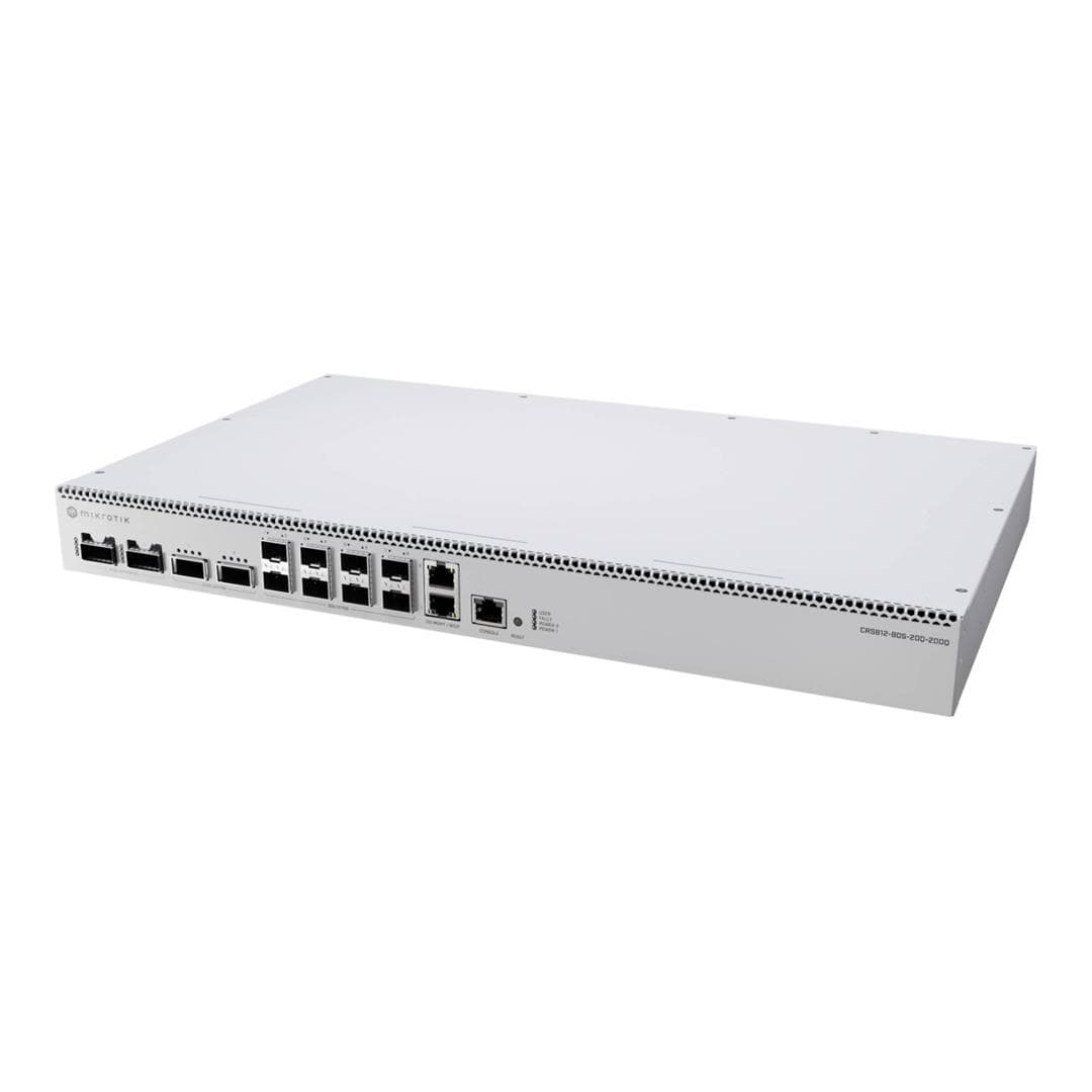 MikroTik CRS812 DDQ 14-Port Multi-Gig Managed Switch CRS812-8DS-2DQ-2DDQ-RM
