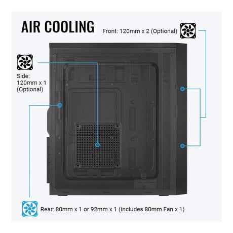 Aerocool CS-1103 ATX Mid-Tower Black PC Case