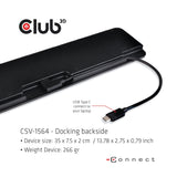 Club 3D USB Gen1 Type-C Triple Display Dynamic PD Charging Dock CSV-1564W100
