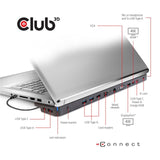 Club 3D USB Gen1 Type-C Triple Display Dynamic PD Charging Dock CSV-1564W65