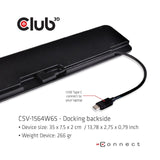 Club 3D USB Gen1 Type-C Triple Display Dynamic PD Charging Dock CSV-1564W65