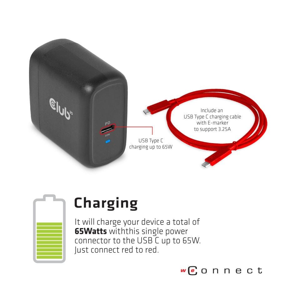 Club 3D USB Gen1 Type-C Triple Display Dynamic PD Charging Dock CSV-1564W65