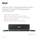 CLUB 3D USB Gen1 Type-C Triple Display Charging Dock CSV-1566