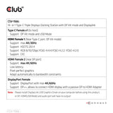 CLUB 3D USB Gen1 Type-C Triple Display Charging Dock CSV-1566