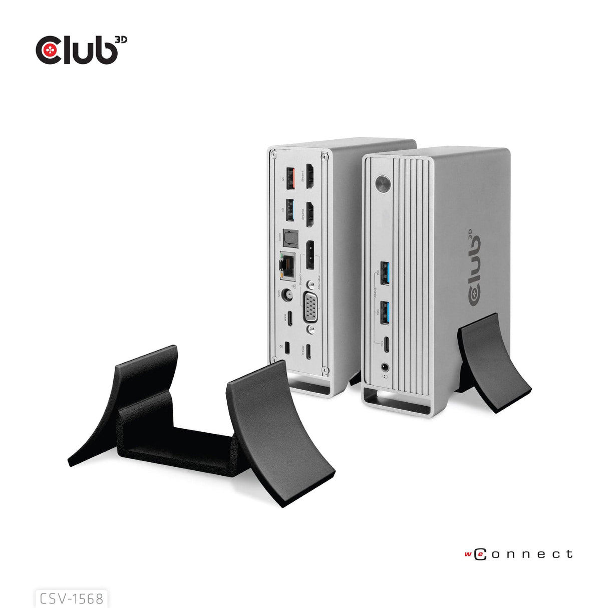 Club 3D USB Gen2 Type-C Triple Display DP Alt mode with Smart PD Charging Dock Station CSV-1568-CLUB3D