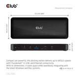 Club 3D Thunderbolt4 16-in-1 Quadra Displays Docking Station CSV-1583