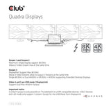 Club 3D Thunderbolt4 16-in-1 Quadra Displays Docking Station CSV-1583