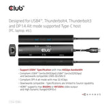Club 3D 6-in-1 USB-C Hub Black CSV-1599