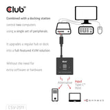 Club 3D USB-C Bi-Directional Video Data and PD Switch CSV-2511