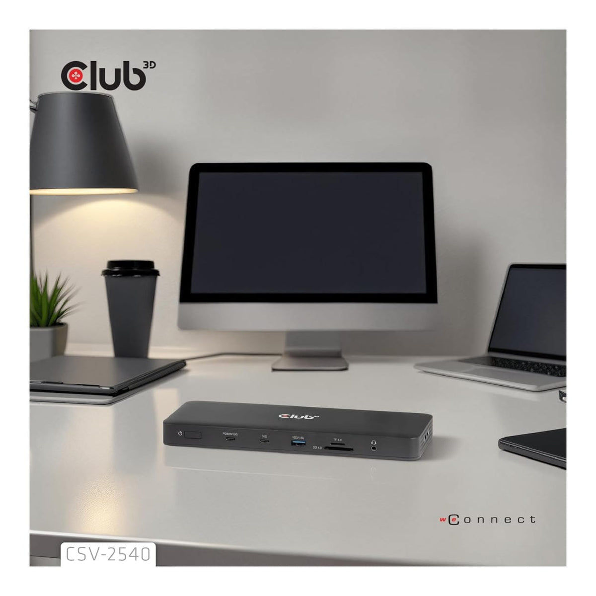 Club 3D 14-port USB-C Quad Display Docking Station CSV-2540