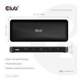 Club 3D 14-port USB-C Quad Display Docking Station CSV-2540