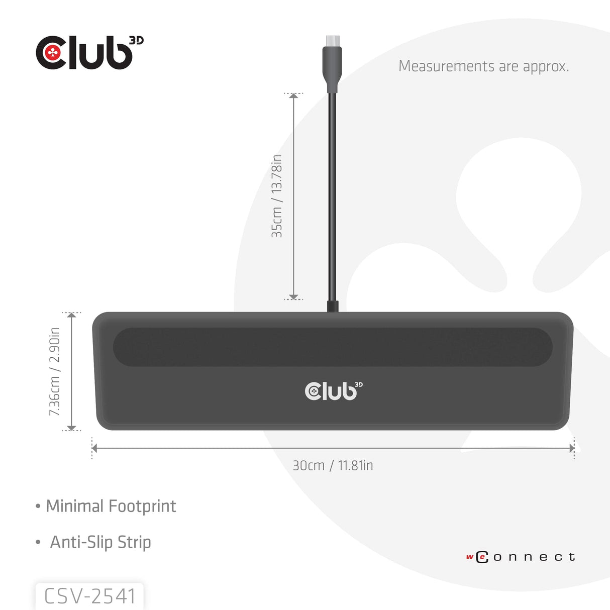 Club 3D 100W 12-1 USB-C Triple Display PD3.0 Docking Station and Charger CSV-2541