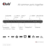 Club 3D 100W 12-1 USB-C Triple Display PD3.0 Docking Station and Charger CSV-2541