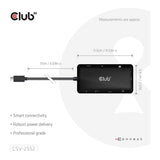 Club 3D 100W 9-in-1 Dual HDMI USB-C HUB PD3.0 Black CSV-2552