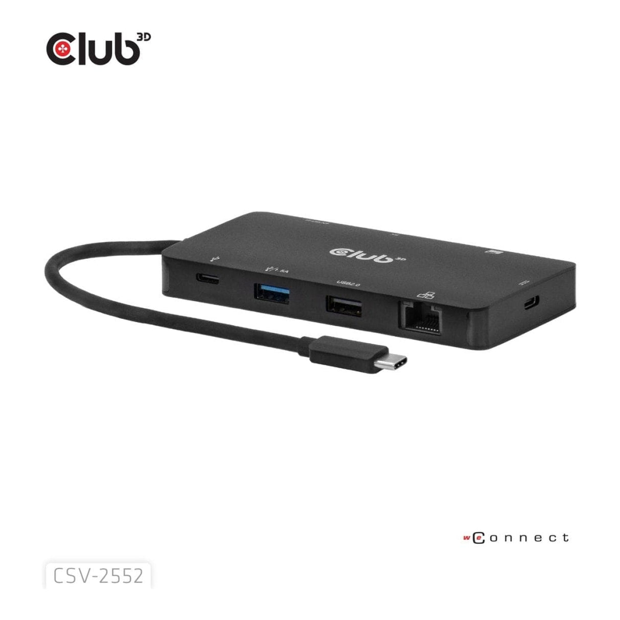 Club 3D 100W 9-in-1 Dual HDMI USB-C HUB PD3.0 Black CSV-2552