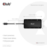 Club 3D 100W 9-in-1 Dual HDMI USB-C HUB PD3.0 Black CSV-2552