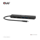 Club3D Compact 4K 60Hz USB-C 7-in-1 Hub to HDMI SD/TF Black CSV-2553