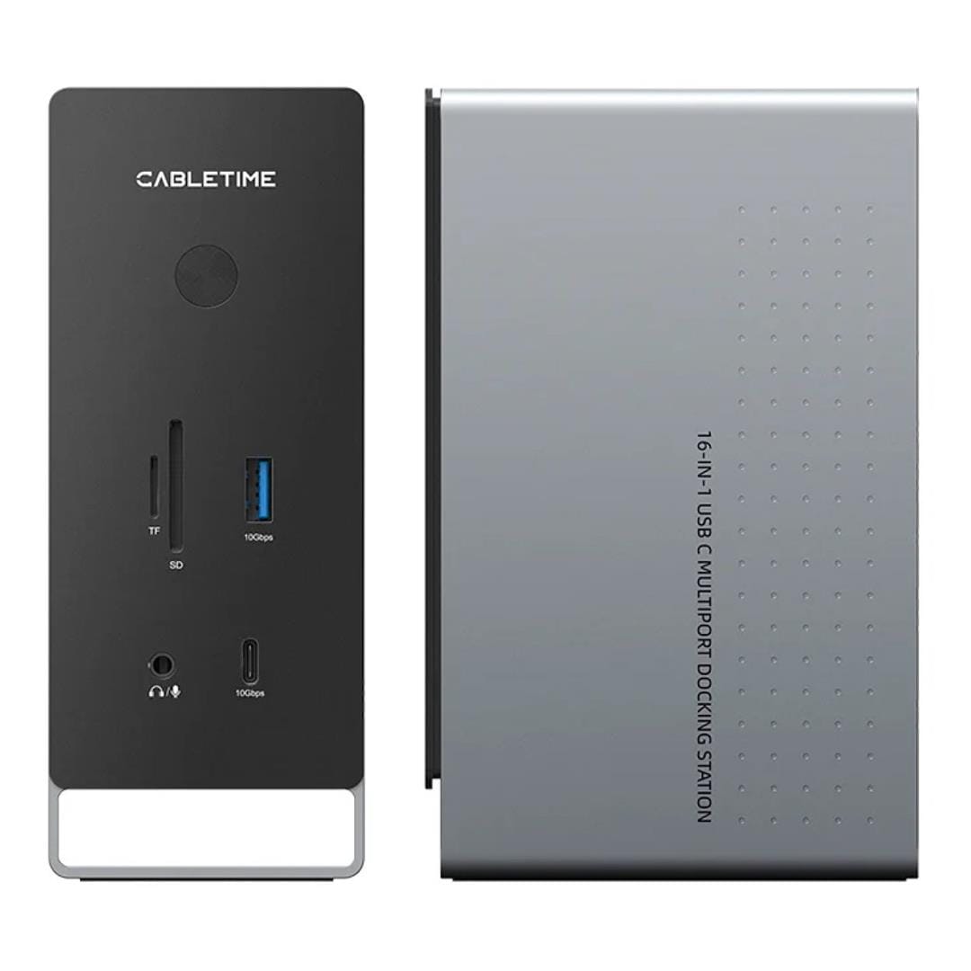 Cabletime CB18G 16-in-1 USB Type-C Port Replicator CT-DK181-AG