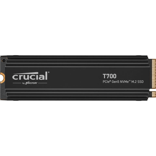 Crucial T700 4TB M.2 NVMe Gen5 NAND with Heatsink Internal SSD CT4000T700SSD5