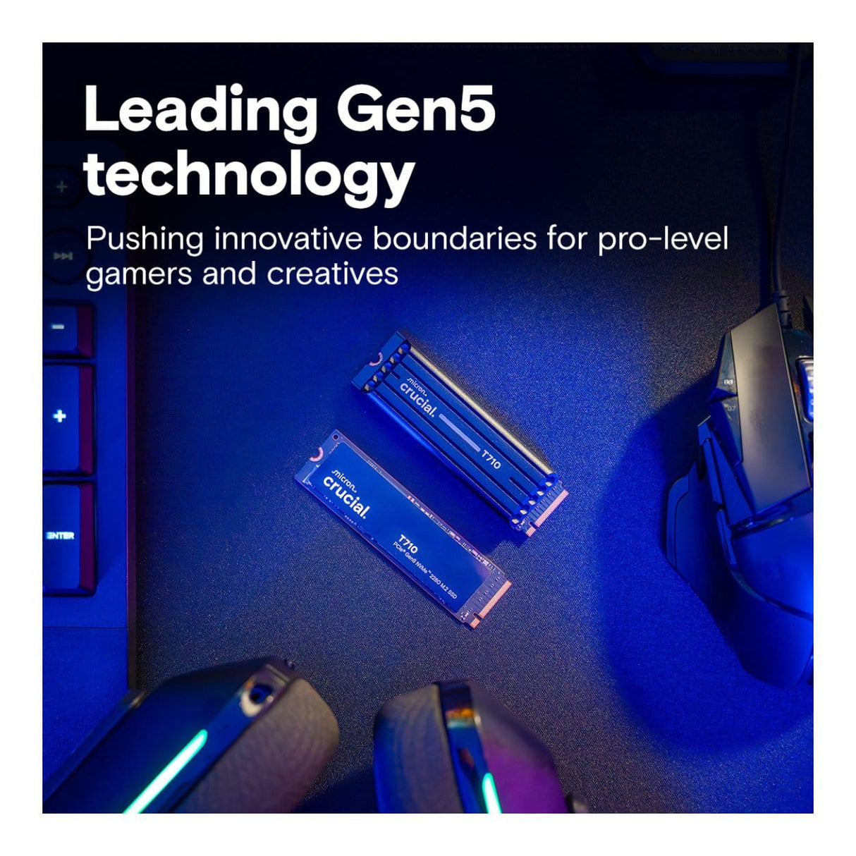 Crucial T710 4TB M.2 PCIe 5.0 NVMe Internal SSD CT4000T710SSD8