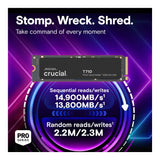 Crucial T710 4TB M.2 PCIe 5.0 NVMe Internal SSD CT4000T710SSD8