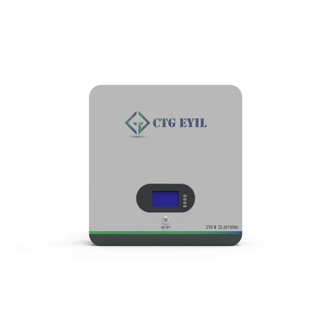 CTG EYIL 24V 2.56Kwh 100Ah Wallmount Lithium Battery CTGW256V100AH