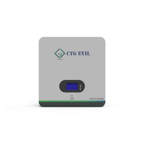 CTG EYIL 24V 2.56Kwh 100Ah Wallmount Lithium Battery CTGW256V100AH