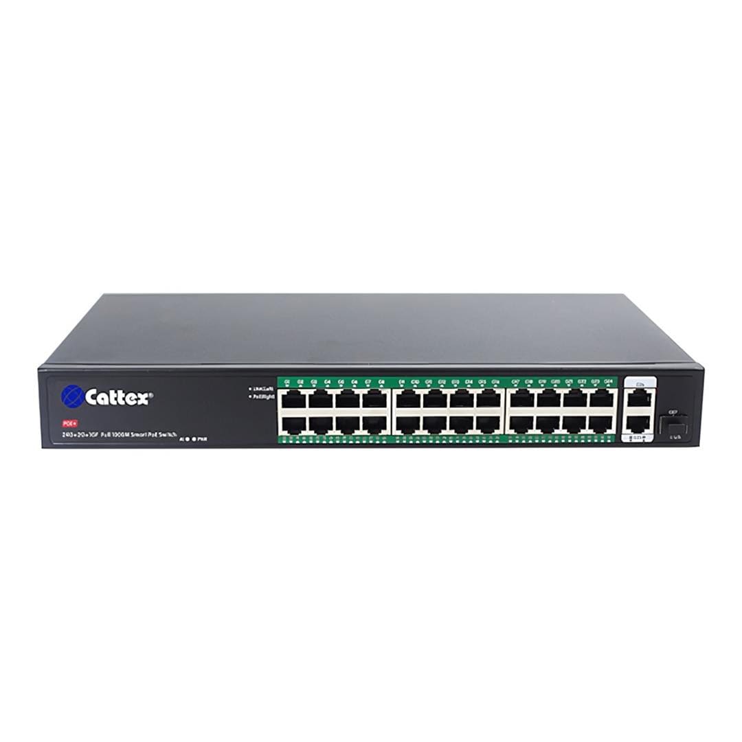 Cattex 27-port Full Gigabit PoE Fiber Switch CTX0024PFD