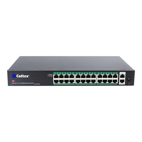 Cattex 27-port Full Gigabit PoE Fiber Switch CTX0024PFD