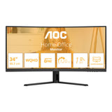 AOC B3 CU34B3E 34-inch 3440 x 1440p WQHD 21:9 120Hz 1ms LED VA Curved Monitor