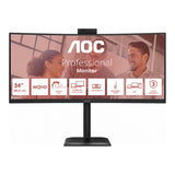 AOC Essential-line E4 CU34E4CW 34-inch 3440 x 1440p WQHD 21:9 120Hz 4ms LED VA Curved Monitor