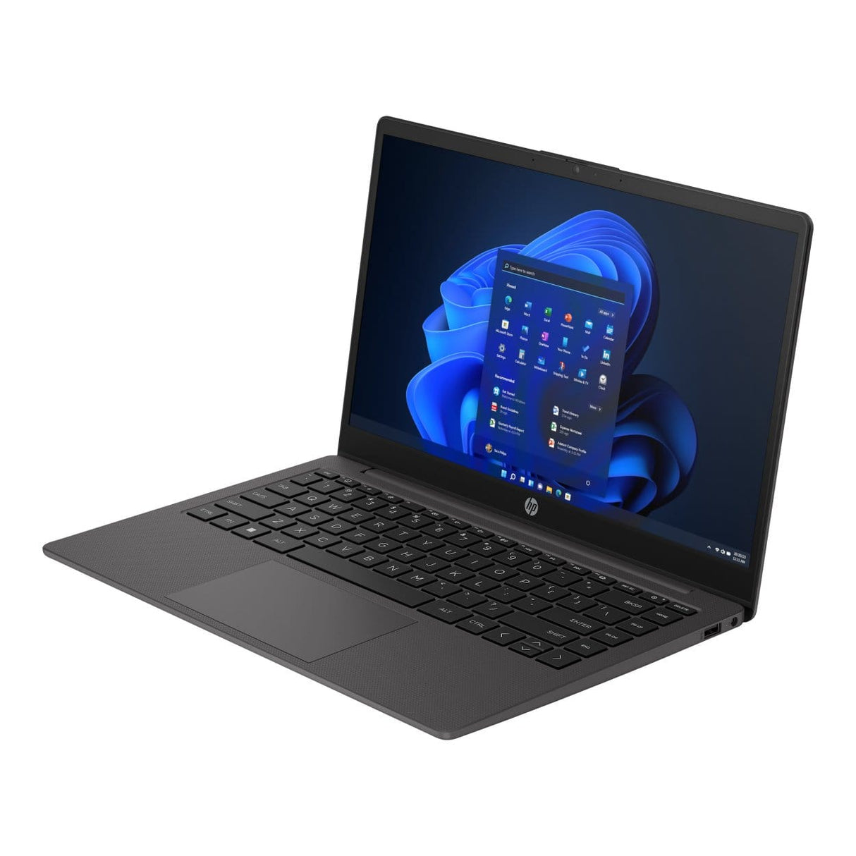 HP 245 G10 14-inch HD Laptop - AMD Athlon Silver 7120U 256GB SSD 8GB RAM Win 11 Home Dark Ash