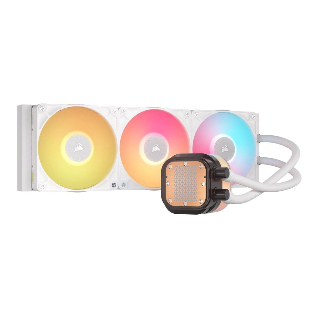 Corsair iCUE Link Titan 360 RX LCD 360mm Liquid CPU Cooler - White CW-9061026-WW