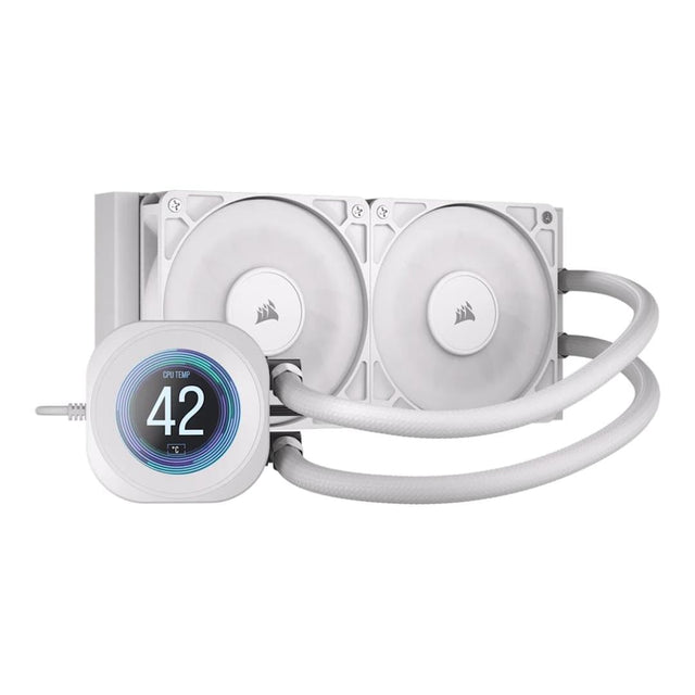Corsair NAUTILUS 240 RS LCD AiO CPU Liquid Cooler - White CW-9061032-WW